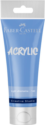 FABER-CASTELL CREATIVE STUDIO ACRYLIC TUBE120ML-LIGHT ULTRAMARINE 140(Set of 1, LIGHT ULTRAMARINE)