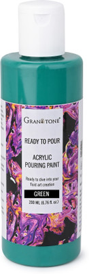 Granotone Premium Acrylic Pouring Paint 200 Ml (Green)(Set of 1, Green)