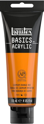 Liquitex Basics 118ml Cadmium Orange Hue(Set of 1, Cadmium Orange Hue)