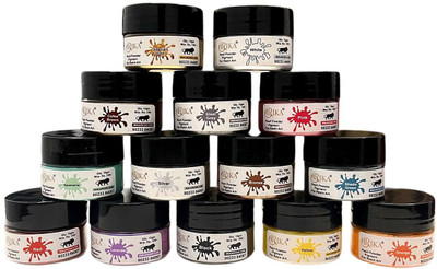 irika 14-Color Pearl Pigment Set – 10g Each | Rich Metallic Shimmer for Resin DIY(Set of 1, Multicolor)