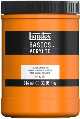 Liquitex Basics 946ml Cadmium Orange Hue(Set of 1, Cadmium Orange Hue)