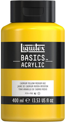 Liquitex Basics 400ml Cadmium Yellow Medium(Set of 1, Cadmium Yellow Medium)
