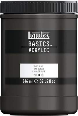 Liquitex Basics 946ml Mars Black(Set of 1, Mars Black)