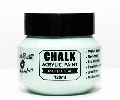 ITSY Bitsy Home Decor Chalk Paint 120ml - Muted Teal(Set of 1, Muted Teal)