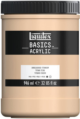 Liquitex Basics 946ml Unbleached Titanium(Set of 1, Unbleached Titanium)