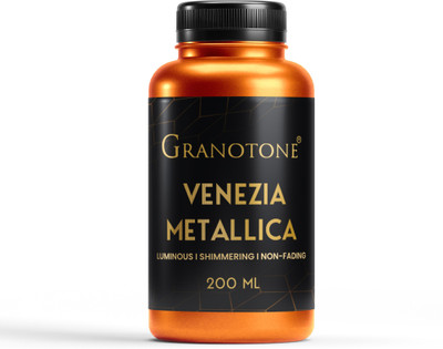 Granotone Acrylic Venezia Metallic Colour 200 ML (ORANGE)(Set of 1, Orange)