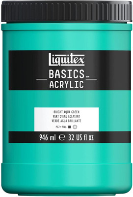 Liquitex Basics 946ml Bright Aqua Green(Set of 1, Bright Aqua Green)