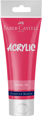 FABER-CASTELL CREATIVE STUDIO ACRYLIC TUBE120ML-FUCHSIA 123(Set of 1, FUCHSIA)