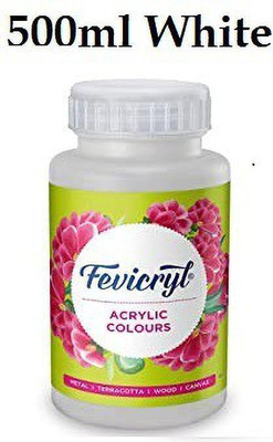 Fevicryl white 500ml(Set of 1, White)