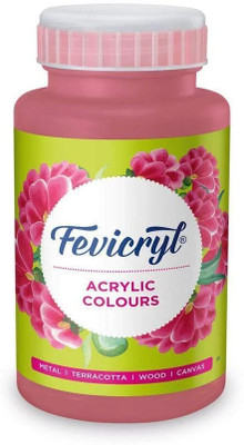 Fevicryl Acrylic Colour 500 ml Paint, DIY Art & Craft(Set of 1, Salmon Pink)