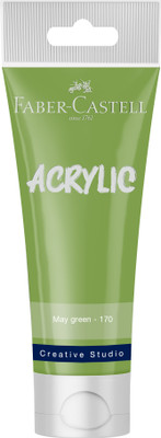 FABER-CASTELL CREATIVE STUDIO ACRYLIC TUBE120ML-MAY GREEN 170(Set of 1, MAY GREEN)