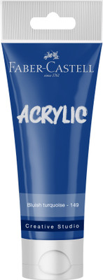 FABER-CASTELL CREATIVE STUDIO ACRYLIC TUBE120ML-BLUISH TURQUOISE 149(Set of 1, BLUISH TURQUOISE)
