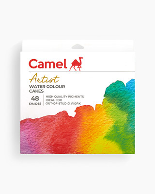 Rai Exclusive Camel Artist Water Colour Cakes 48 Shades |(Set of 1, Multicolor)