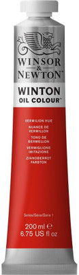 Winsor & Newton Winton Oil Colour - Tube of 200 ML - Vermilion Hue (682)(Set of 1, Vermilion Hue)