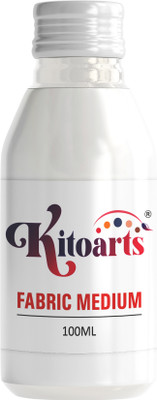 Kitoarts Fabric Medium For Clothes,Varnish for Acrylic Painting, Fabric Paints(Set of 1, White)
