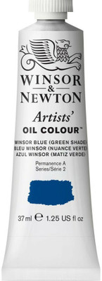 Winsor & Newton Artists' Oil Colour - Tube of 37 ML - Winsor Blue Green Shade (707)(Set of 1, Winsor Blue Green Shade)