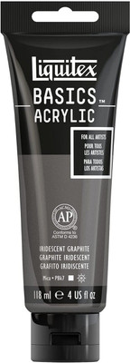 Liquitex Basics 118ml Iridescent Graphite(Set of 1, Iridescent Graphite)