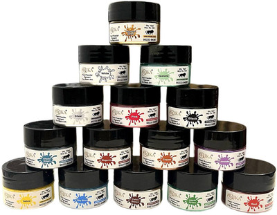 irika 15-Piece Pearl Powder Mega Pack – 10g Each | Resin, Soap & Candle Art Kit(Set of 15, Multicolor)