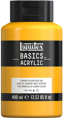 Liquitex Basics 400ml Cadmium Yellow Deep(Set of 1, Cadmium Yellow Deep)
