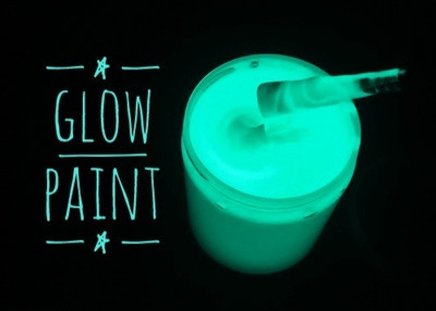 Glow Nest Aqua Glow in Dark Paint 50ml(Set of 1, Aqua)