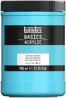 Liquitex Basics 946ml Light Blue Permanent(Set of 1, Light Blue Permanent)