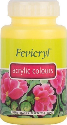 Fevicryl Acrylic Colour 500 ml Paint, DIY Art & Craft(Set of 1, Lemon Yellow)