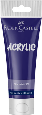 FABER-CASTELL CREATIVE STUDIO ACRYLIC TUBE120ML-BLUE VIOLET 137(Set of 1, BLUE VIOLET)