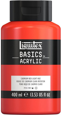 Liquitex Basics 400ml Cadmium Red Light(Set of 1, Cadmium Red Light)
