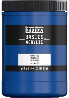 Liquitex Basics 946ml Primary Blue(Set of 1, Primary Blue)
