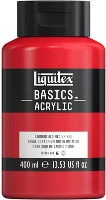 Liquitex Basics 400ml Cadmium Red Medium(Set of 1, Cadmium Red Medium)