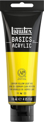 Liquitex Basics 118ml Cadmium Yellow Light(Set of 1, Cadmium Yellow Light)