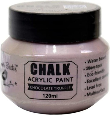 LITTLE BIRDIE Home Decor Chalk Acrylic Paint Chocolate Truffle 120ml Bottle(Set of 1, Chocolate Truffle)