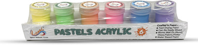 ARTIGGLE Acrylic Colours | 6 x 20 ml | DIY Paint, Rich Pigment | Multi-surface(Set of 6, Pastel Color)