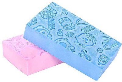 SR CREATION Soft Exfoliating Sponge Bath Sponge For Shower Japanese Spa Cellulite Massager Painting Sponge Block(Pack of 2)
