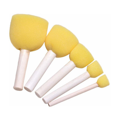 VARIETY Yellow Sponge Dabber Set of 5 pc Painting Sponge Brush(Pack of 5)