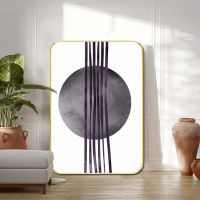 saf Modern Abstract Wall Art with Gold Frame Digital Reprint 19.5 inch x 13.5 inch Painting(With Frame)