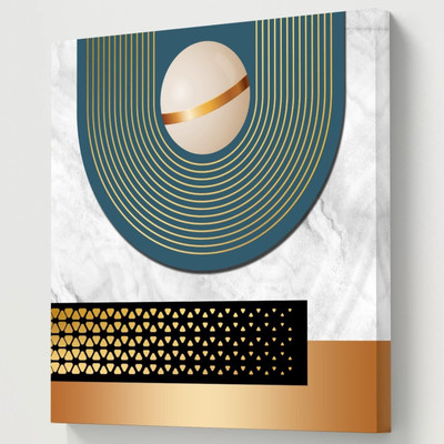 saf Abstract modern art canvas home decor wall paintings with frame Canvas 24 inch x 24 inch Painting(With Frame)