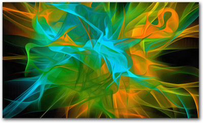 Anweshas Rolled Canvas Painting Without Frame for Home & Office - Colorful Blast Canvas 20 inch x 32 inch Painting(Without Frame)