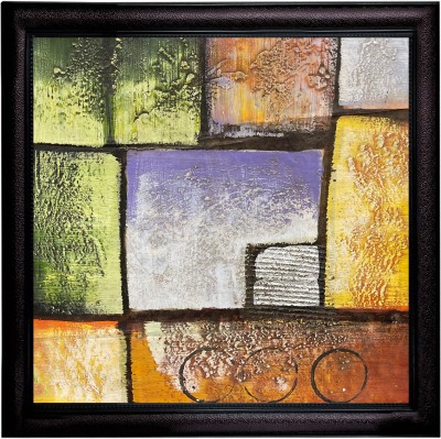 Gallery99 Conglomerate Box Abstract Handmade Oil Painting On Canvas With Frame Canvas 55 inch x 55 inch Painting(With Frame)