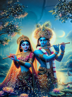 BishnuAK Resin Painting 14 inch x 20 inch Painting(With Frame)