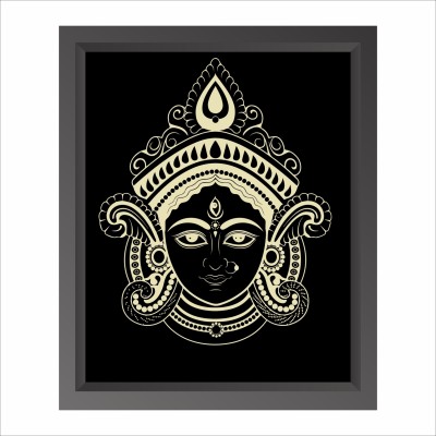 Euonia Decors Framed Durga Maata Wall Art For Wall Decoration, Living Room-11x13 Inch Digital Reprint 13 inch x 11 inch Painting(With Frame)