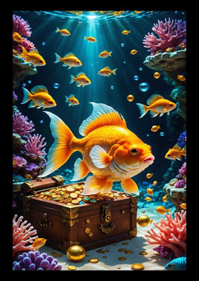 KRUM Digital Reprint 13 inch x 10 inch Painting(With Frame)