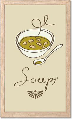 NoWorries Engineered Wood Retro Theme Cooking Food Kitchen Quotes Wall Poster With Frame Digital Reprint 19 inch x 10 inch Painting(With Frame)