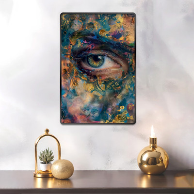 Indianara Modern Art Painting for Living | Bedroom | Pooja Room | Hotel Digital Reprint 18 inch x 12 inch Painting(With Frame)