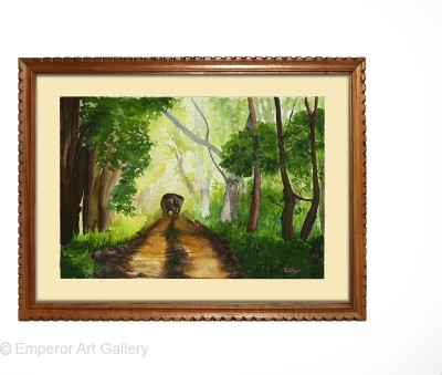 mperor Emperor Art Gallery, Handmade Water Painting With Teak Wood Frame(19.2x25.3) Watercolor 19.2 inch x 25.3 inch Painting(With Frame)