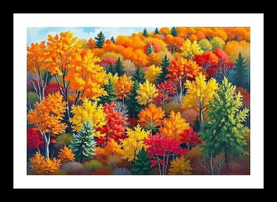 PIXSIN Digital Reprint 12 inch x 18 inch Painting(With Frame, Pack of 2)