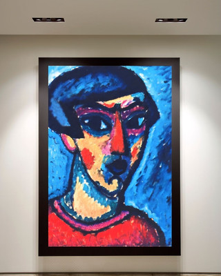 KADIOZ KADIOZ Wallart Jawlensky 30 x 42 Inch HD Quality UV Textured Framed Portrait Canvas 42 inch x 30 inch Painting(With Frame)