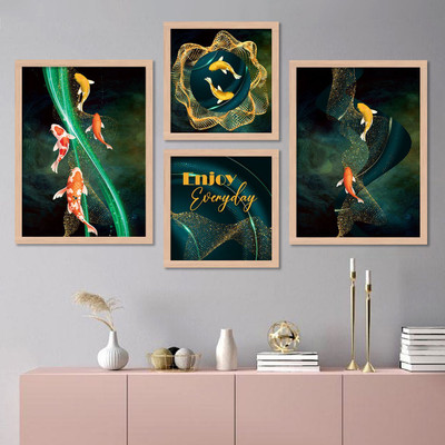Wallcano New1_KALIT KALA DECOR Modern Wall Art Framed Painting for Wall Decoration 10 Digital Reprint 11 inch x 14 inch Painting(With Frame)