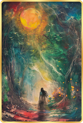 Indianara Modern Art Painting for Living | Bedroom | Pooja Room | Hotel Digital Reprint 18 inch x 12 inch Painting(With Frame)