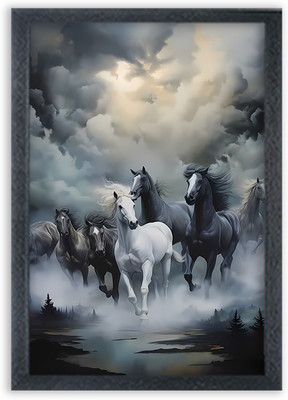 Devatwal Digital Reprint 10 inch x 14 inch Painting(With Frame)